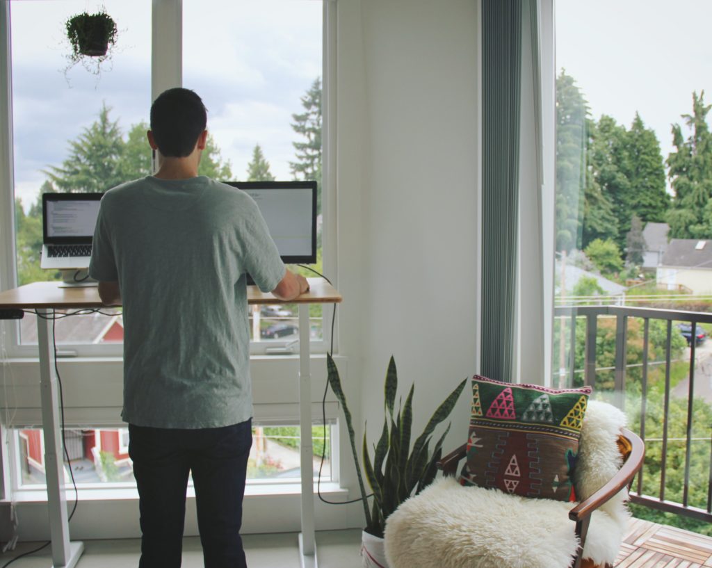 Cory Althoff working from Home