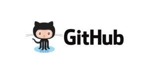 The logo for github